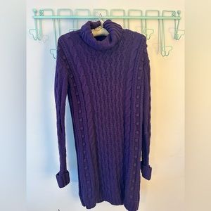 Anthropologie cable knit sweater dress